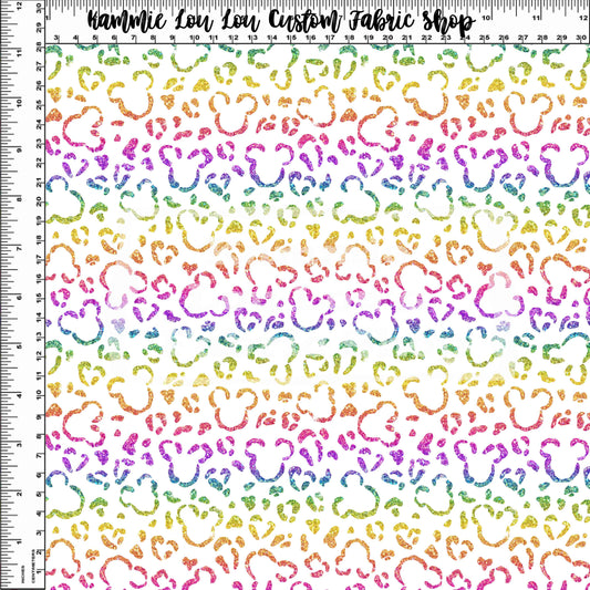Endless Essentials Pre-Order - Wild Silhouettes - Rainbow Glitter on White - Small Scale