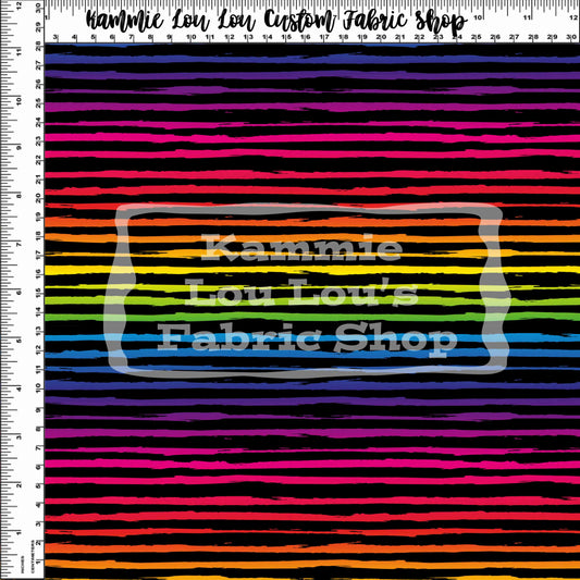 Endless Essentials Pre-Order: Kammieland Most Requested - Rainbow Black Sketch Stripes