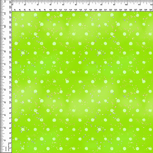 Endless Essentials Pre-Order: Kammieland Most Requested - Watercolor Dots Lime Green