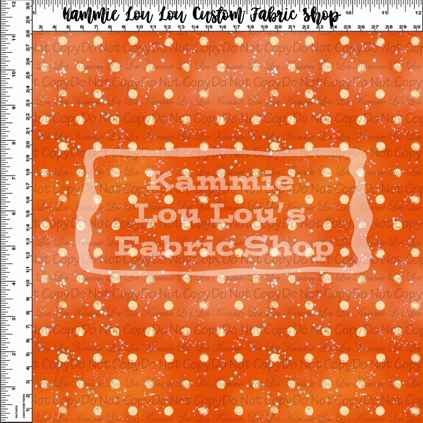 Endless Essentials Pre-Order: Kammieland Most Requested - Watercolor Dots Orange