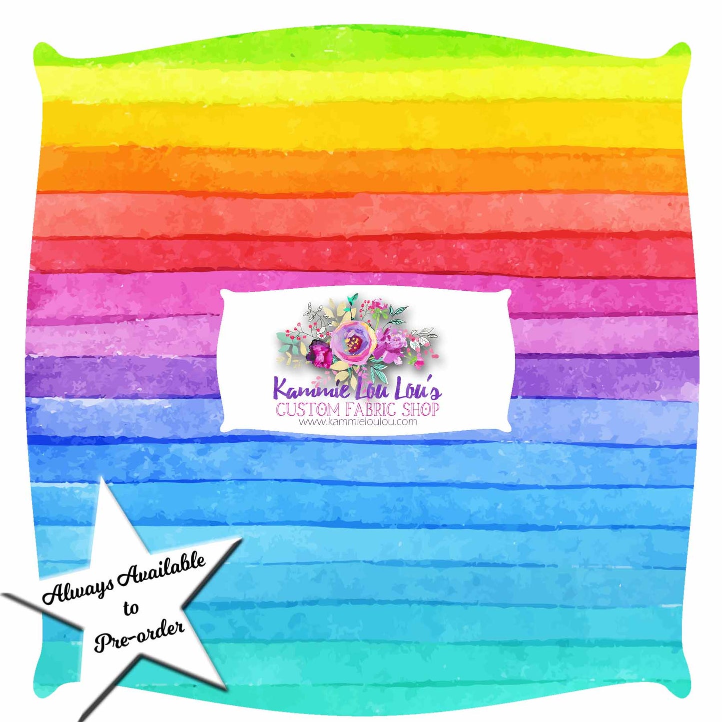 Endless Essentials Pre-Order: Kammieland Most Requested - Watercolor Rainbow Stripes