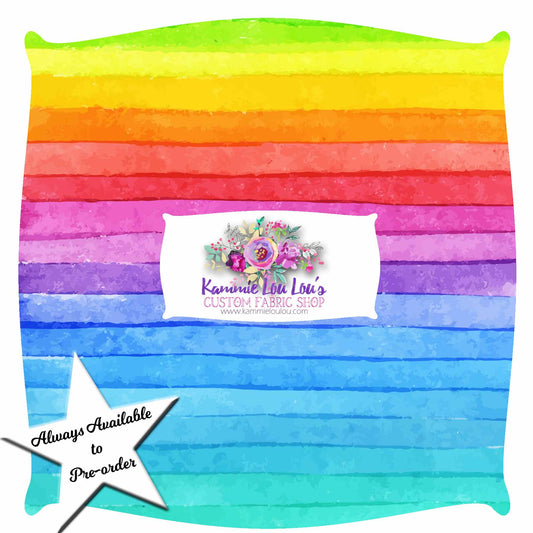 R119 Pre-Order Sweet Beginnings - Rainbow Watercolor Lines