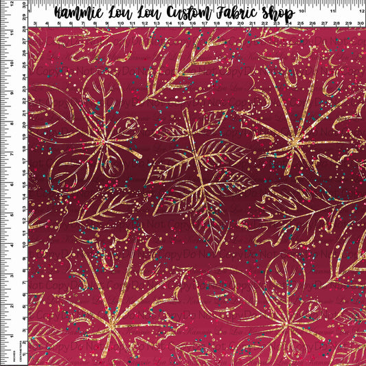 R127 Pre-Order Winter Florals - Red Coordiante