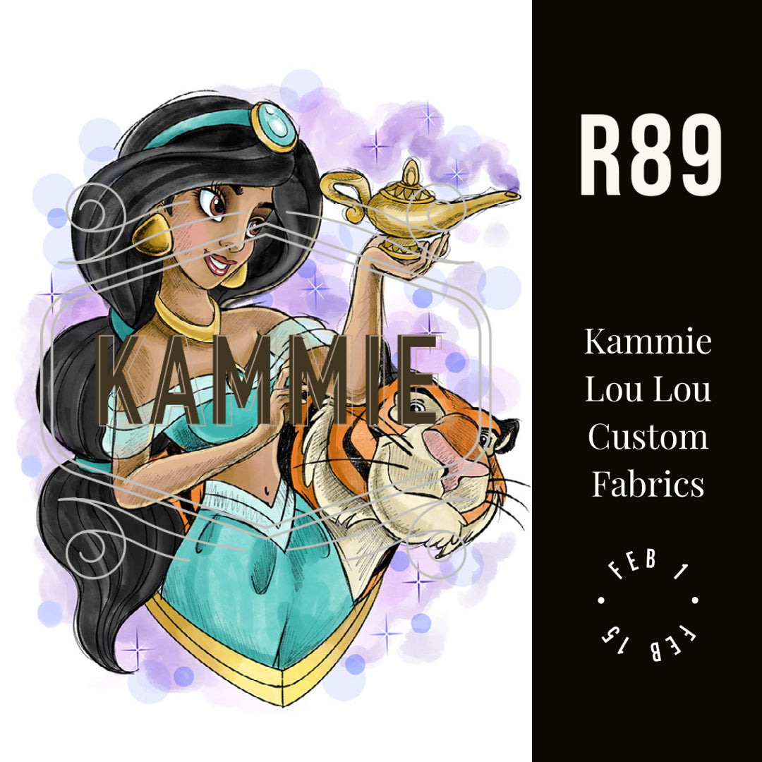 R122 Pre-Order: Blank-a-palooza - Arabian Nights  - Adult Blanket Panel (58x72)
