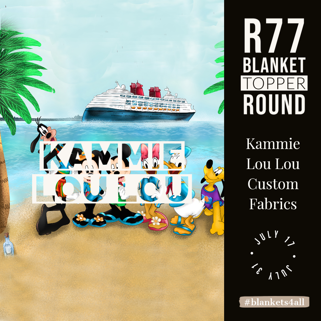R122 Pre-Order: Blank-a-palooza - Beach Party - Adult Blanket Panel (58 x 72)