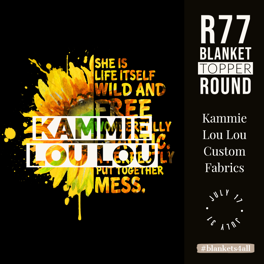 R122 Pre-Order: Blank-a-palooza - Beautiful Mess - Adult Blanket Panel (58 x 72)