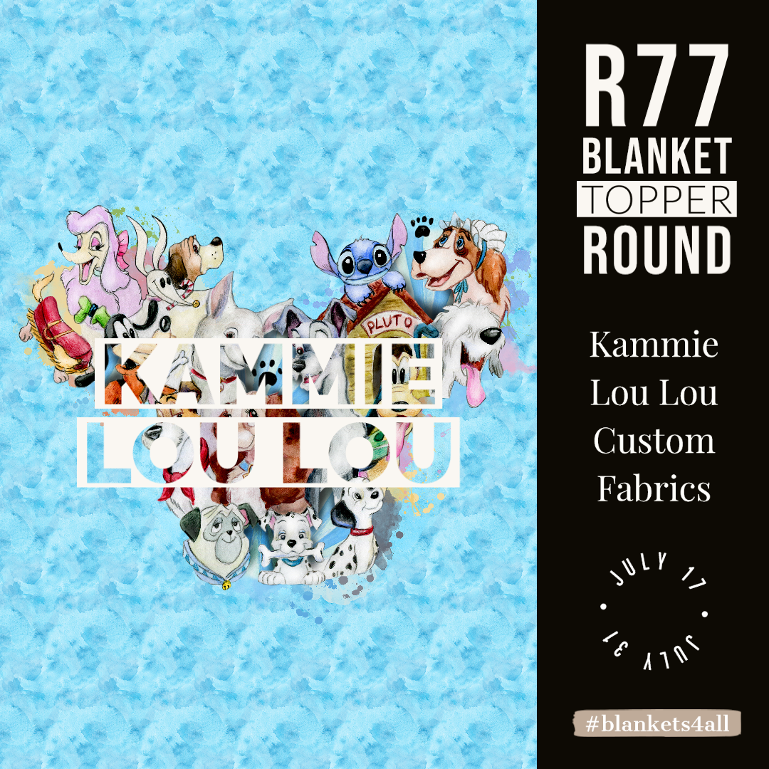 R122 Pre-Order: Blank-a-palooza - Dog Lover - Adult Blanket Panel (58 x 72)