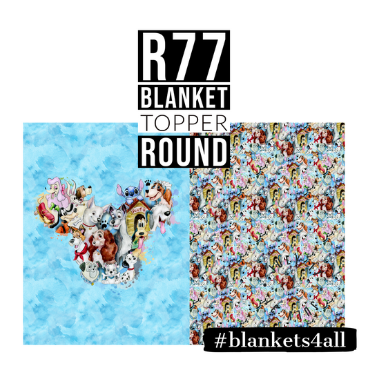 R122 Pre-Order: Blank-a-palooza - Dog Lover - TODDLER BLANKET SET PANEL
