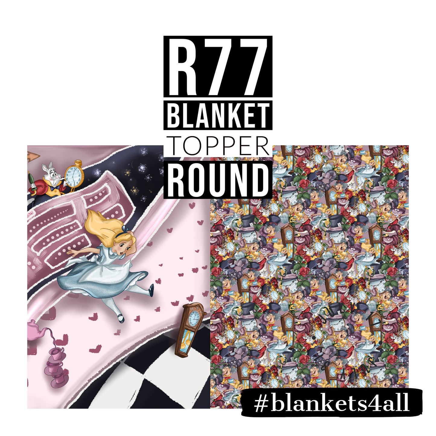 R122 Pre-Order: Blank-a-palooza - Falling - TODDLER BLANKET SET PANEL