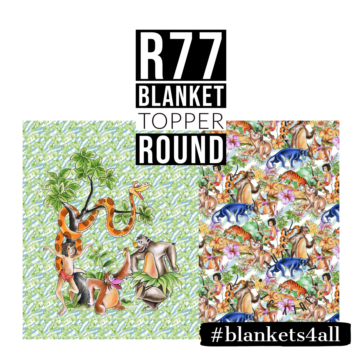 R122 Pre-Order: Blank-a-palooza - Into the Unknown - TODDLER BLANKET SET PANEL
