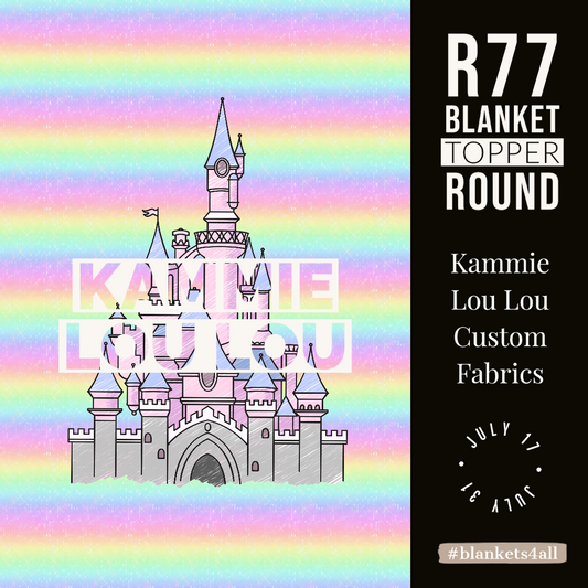 R122 Pre-Order: Blank-a-palooza - Magical Castle - Adult Blanket Panel (58x72)