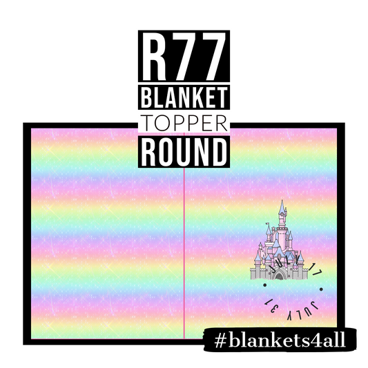 R122 Pre-Order: Blank-a-palooza - Magical Castle - TODDLER BLANKET SET PANEL