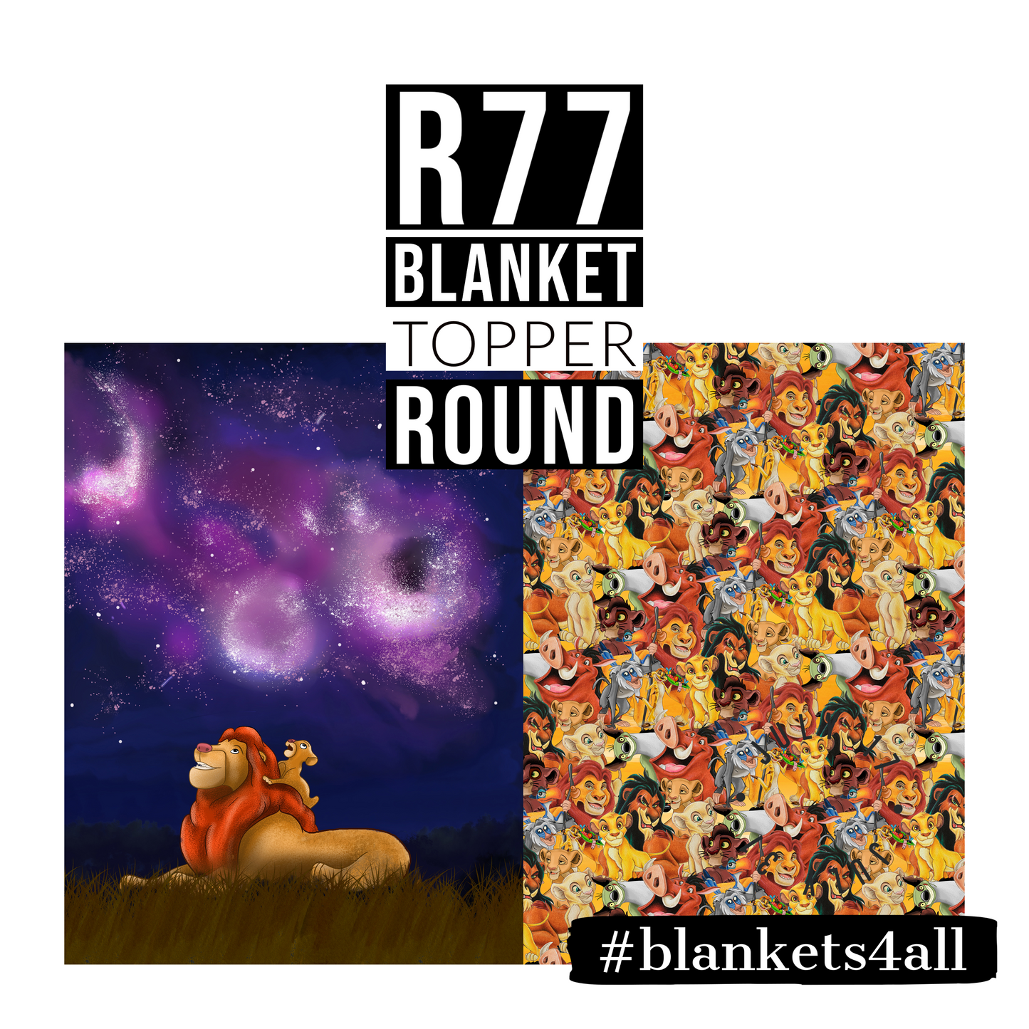 R122 Pre-Order: Blank-a-palooza - Night Sky Remember - TODDLER BLANKET SET PANEL