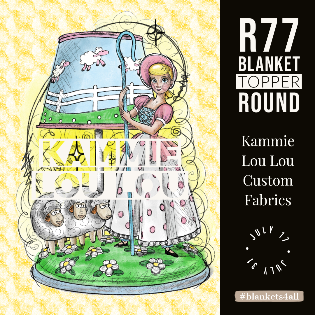 R122 Pre-Order: Blank-a-palooza - Peep and her Sheep - Adult Blanket Panel (58x72)