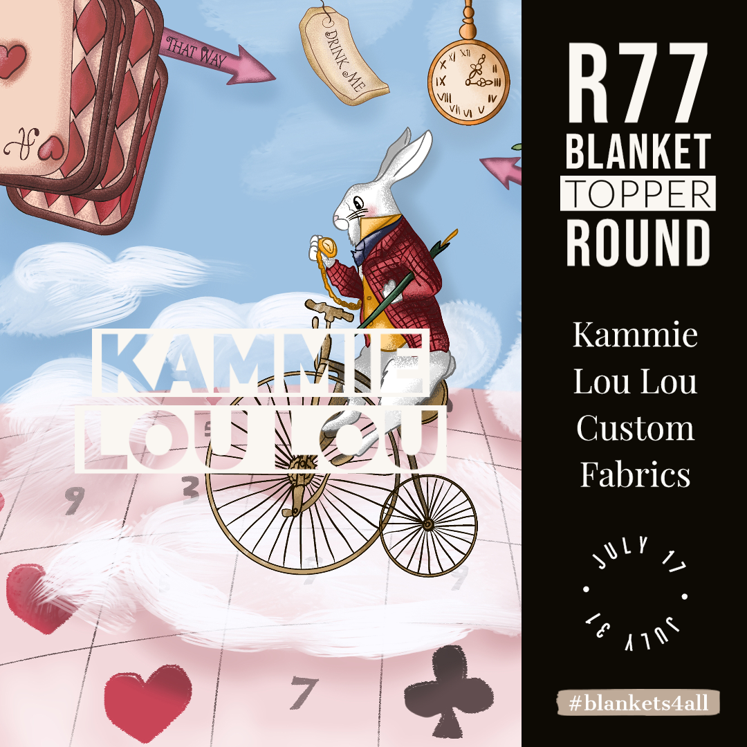 R122 Pre-Order: Blank-a-palooza - Rabbit - Adult Blanket Panel (58x72)
