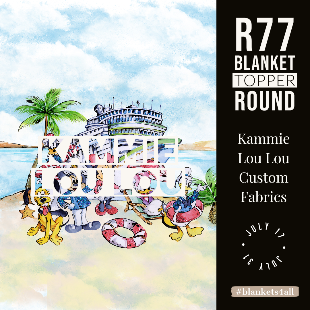 R122 Pre-Order: Blank-a-palooza - Sail the Seas - Adult Blanket Panel (58x72)