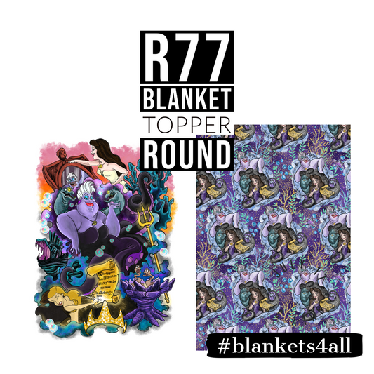 R122 Pre-Order: Blank-a-palooza - Sea Witch - TODDLER BLANKET SET PANEL