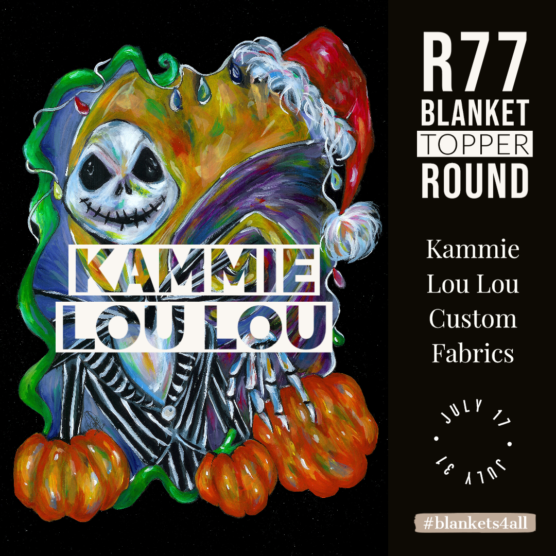 R122 Pre-Order: Blank-a-palooza - Skellington - Adult Blanket Panel (58x72)