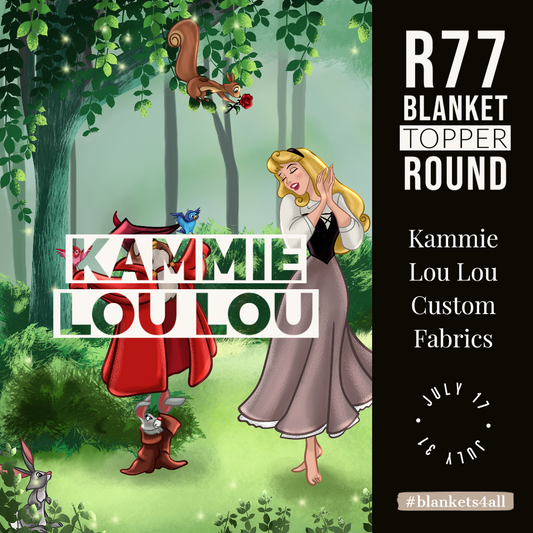 R122 Pre-Order: Blank-a-palooza - Sleep my Beauty - Adult Blanket Panel (58x72)