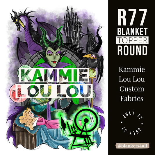 R122 Pre-Order: Blank-a-palooza - Sleep my Beauty Evil - Adult Blanket Panel (58x72)