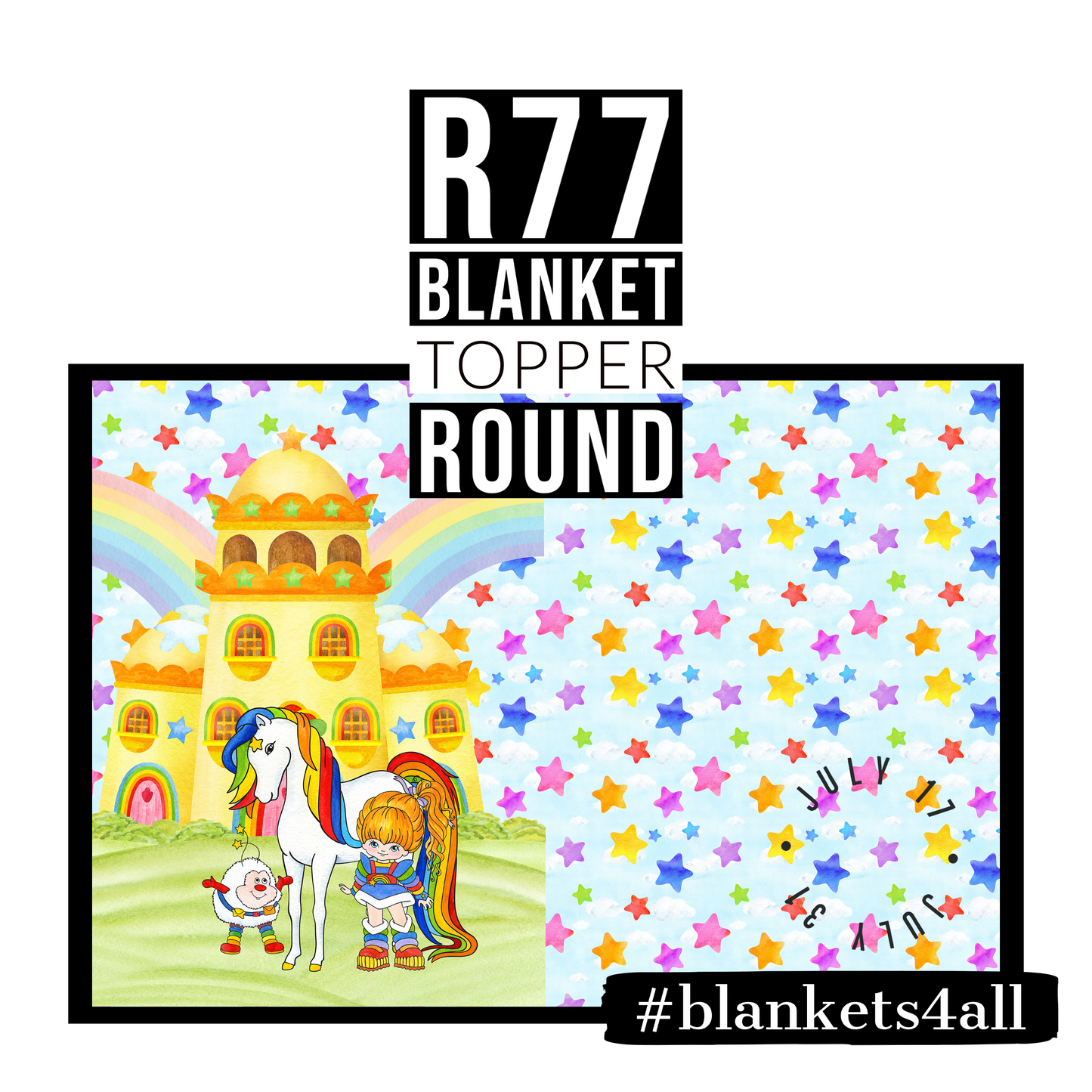R122 Pre-Order: Blank-a-palooza - Sunshine Gang - TODDLER BLANKET SET PANEL