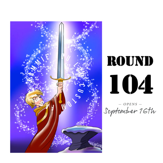 R122 Pre-Order: Blank-a-palooza - Sword - Adult Blanket Panel (58 x 72)