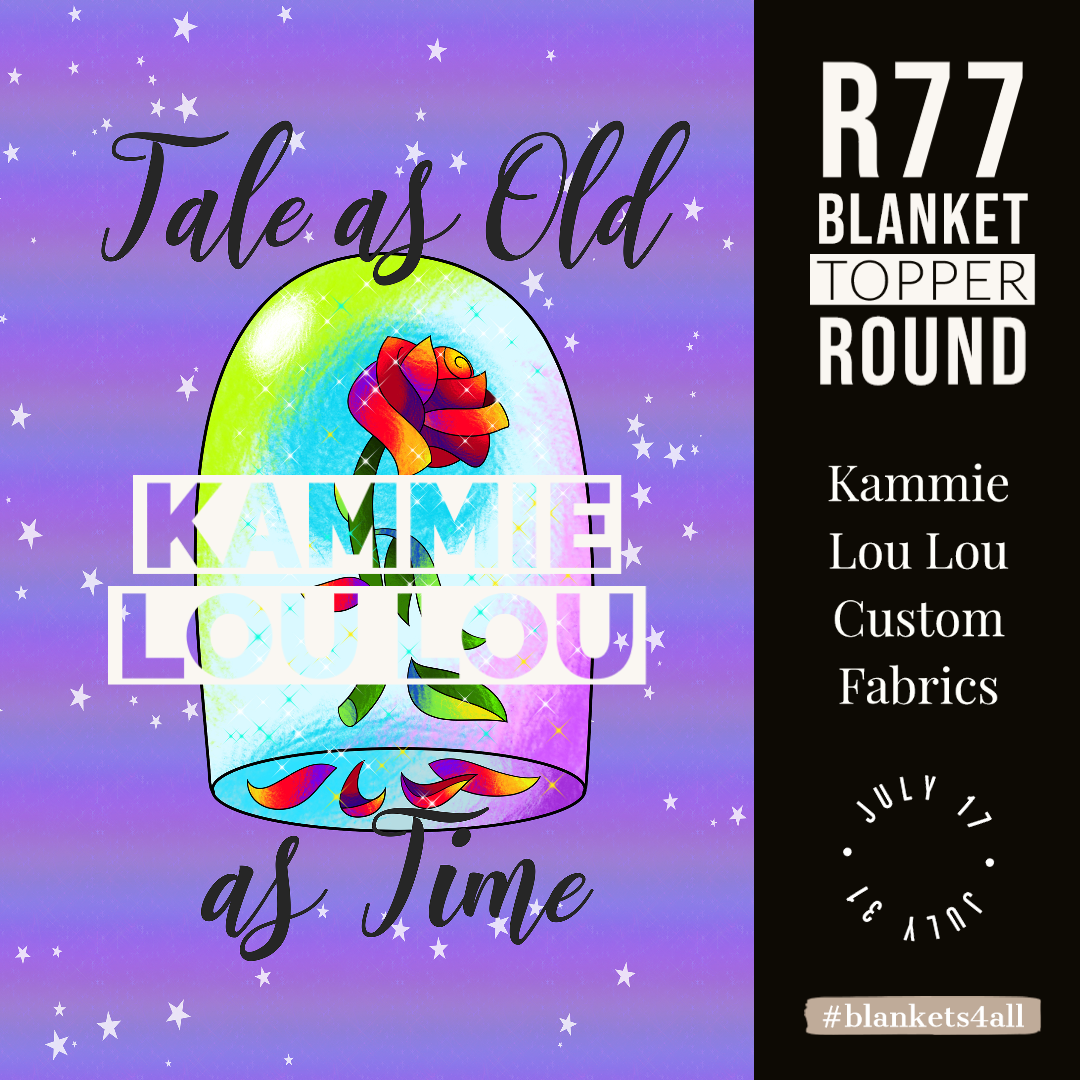 R122 Pre-Order: Blank-a-palooza - Tale as Old as Time - Adult Blanket Panel (58x72)