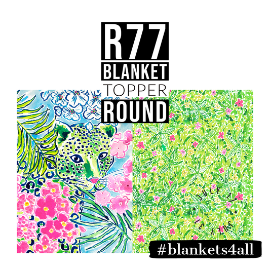 R122 Pre-Order: Blank-a-palooza - Tiger - TODDLER BLANKET SET PANEL