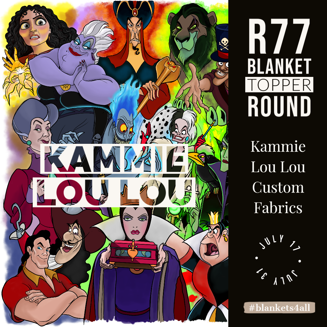 R122 Pre-Order: Blank-a-palooza - Villain Crew - Adult Blanket Panel (58x72)