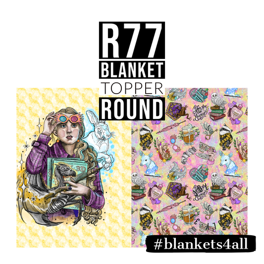R122 Pre-Order: Blank-a-palooza - Wizard Word - Luna - TODDLER BLANKET SET PANEL