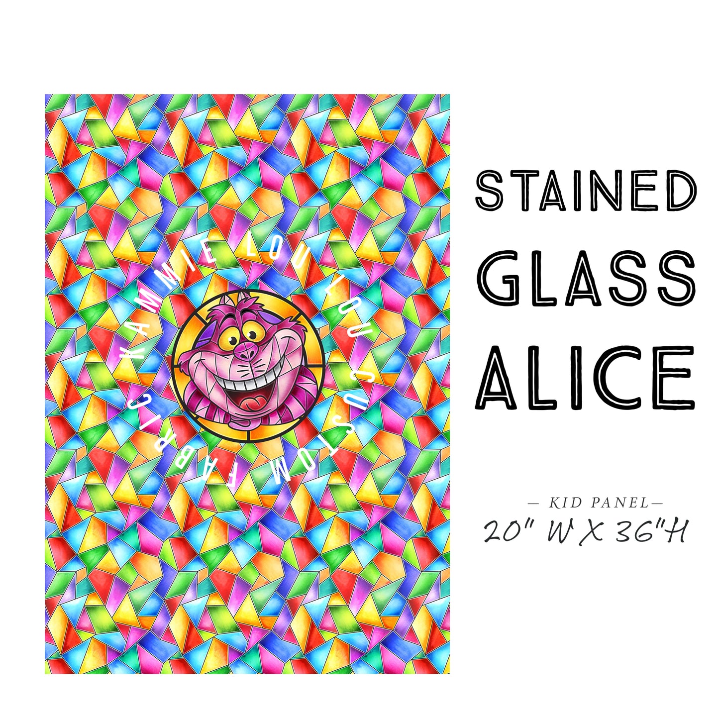 R104 Pre-Order: Stained Glass Alice - Panel - KID - CAT