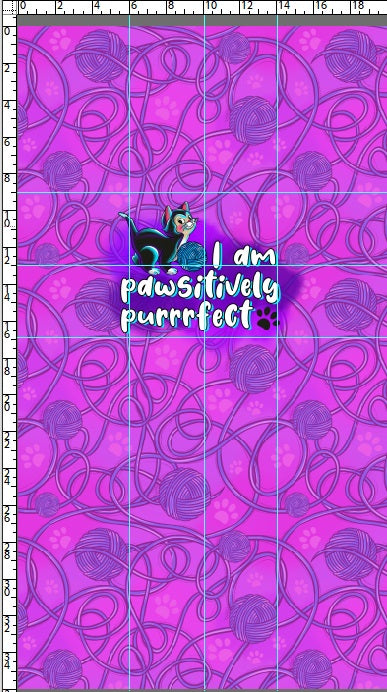 R111 Pre-Order: Pawsitively Purrrfect - Panel - Kid - Pink