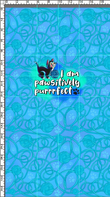 R111 Pre-Order: Pawsitively Purrrfect - Panel - Kid - Blue