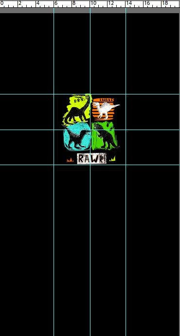 R111 Pre-Order: RAWR! - Primary Dino - Panel - KID