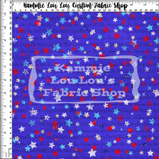 R112 Pre-Order Let Freedom Ring - Bright Blue Stars