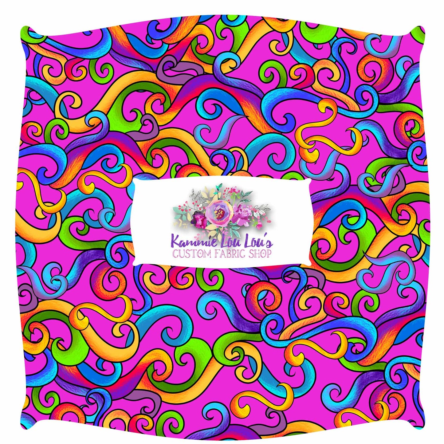 R115 Pre-Order Psychedelic Tea Party - Pink Swirls