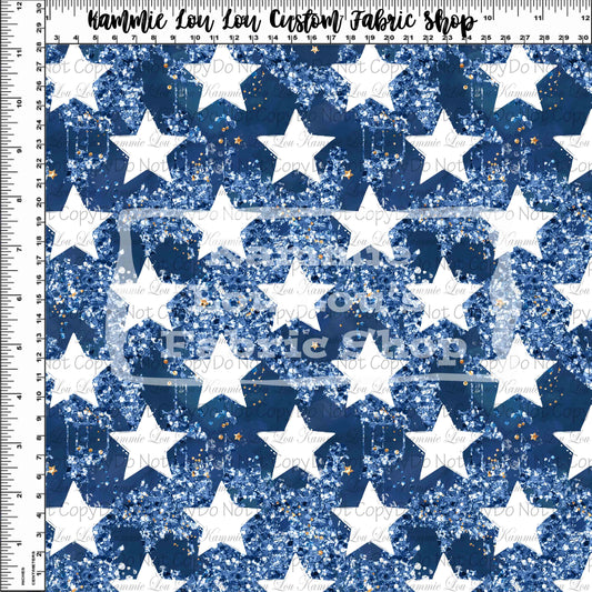 R116 Pre-Order Bless the USA - Main - Dark Blue Glitter Stars