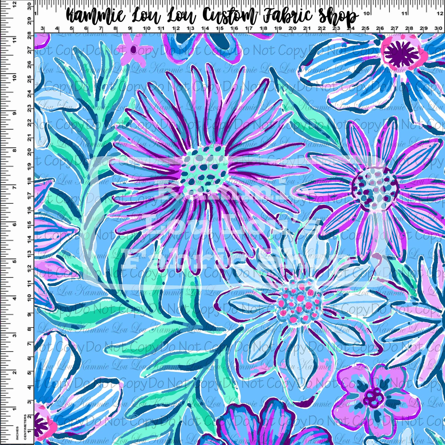 R116 Pre-Order Lillie 2022 - Blue and Purple Floral