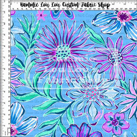 R116 Pre-Order Lillie 2022 - Blue and Purple Floral