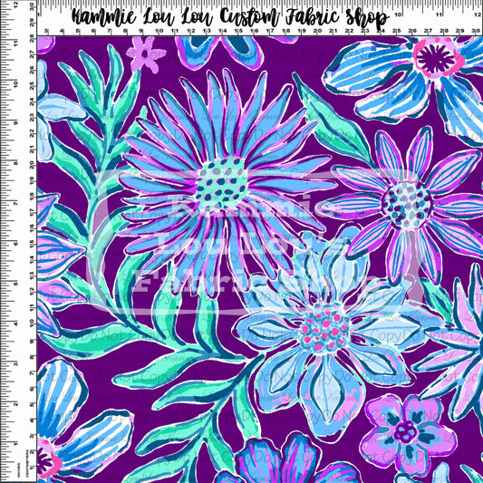 R116 Pre-Order Lillie 2022 - Purple Floral with Blue