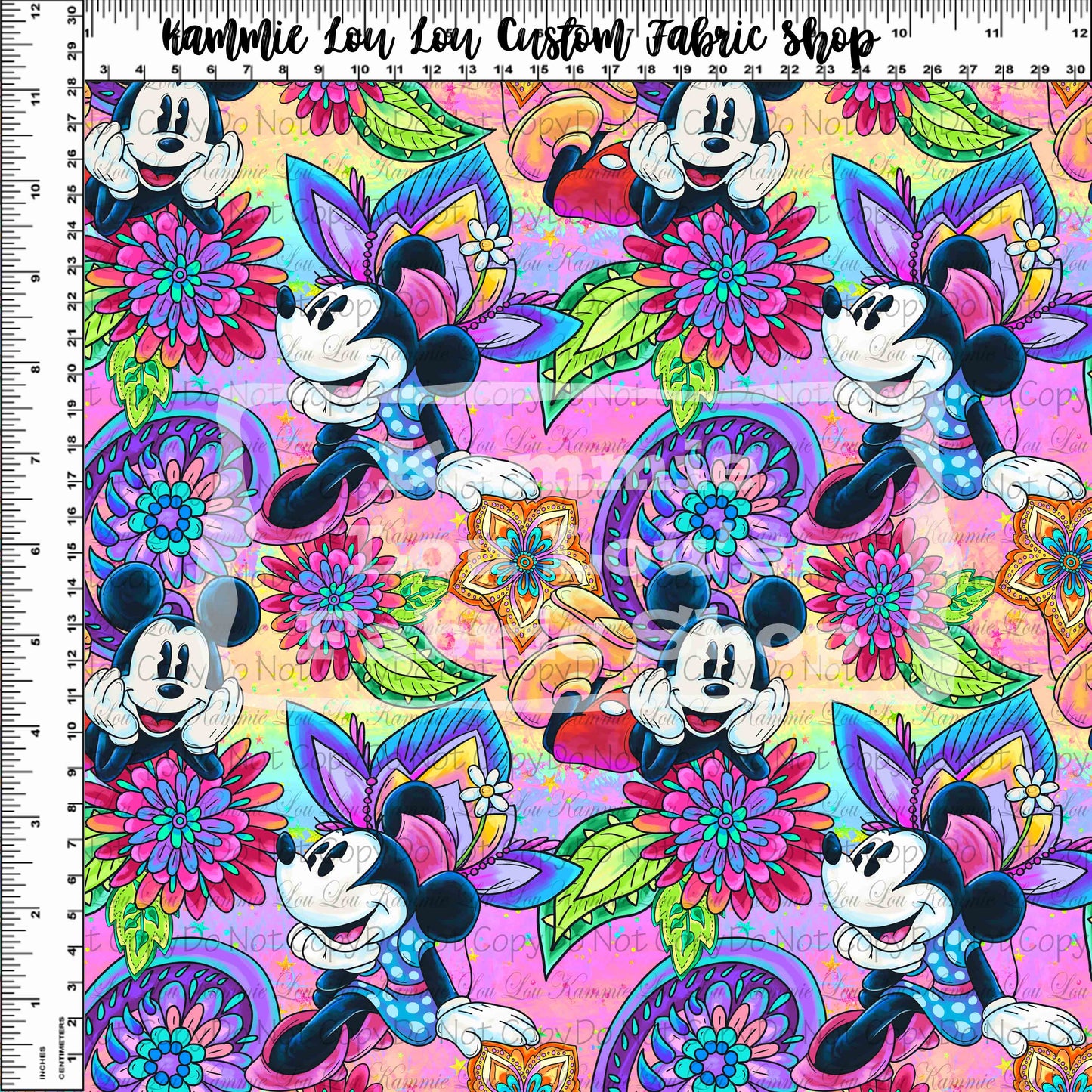 R116 Pre-Order: Paisley Mouse - Simple Toss - Regular Scale - Rainbow