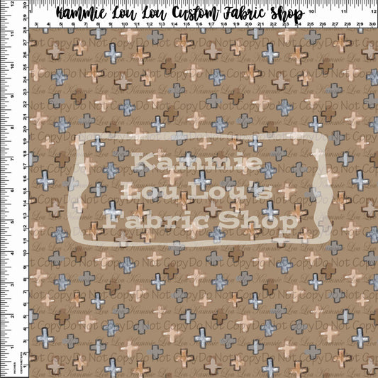 R117 Pre-Order Vintage Dino - Crosses Brown