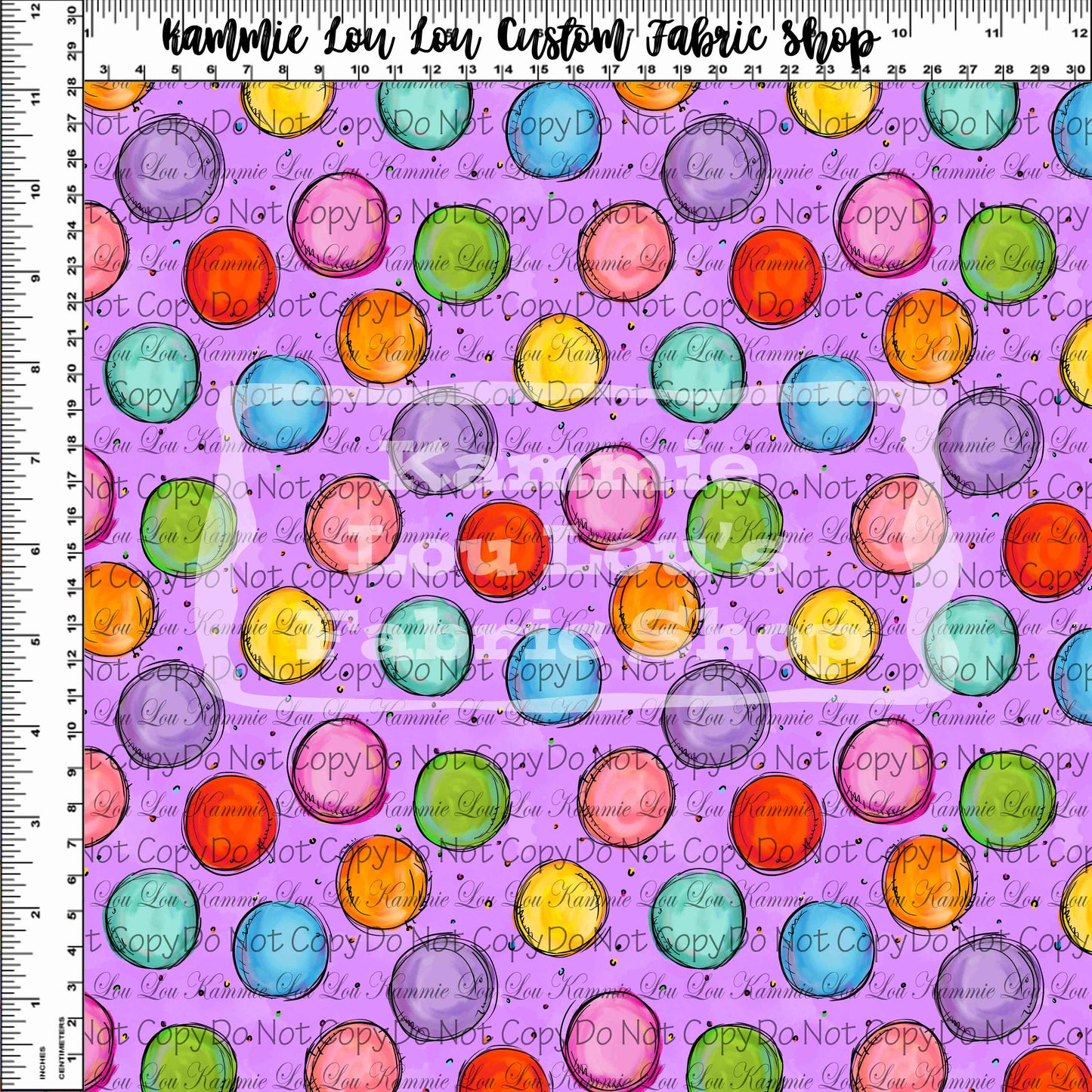 R119 Pre-Order Born to Be King - Lavendar Dots