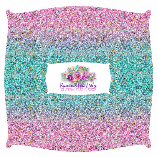 R120 Pre-Order - Flower and Garden - Ombre Glitter - Teal to Pink