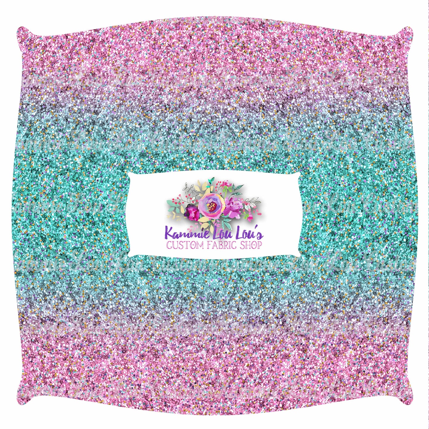 R120 Pre-Order - Flower and Garden - Ombre Glitter - Teal to Pink