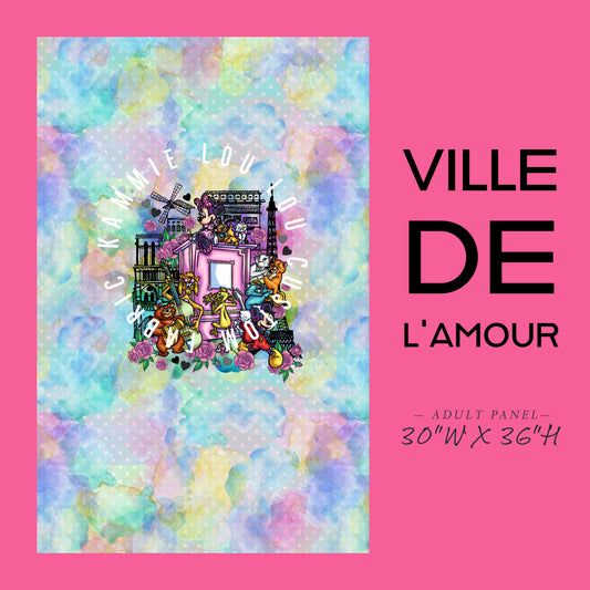 R120 Pre-Order - Ville De L'Amour - Panel - ADULT - Watercolor