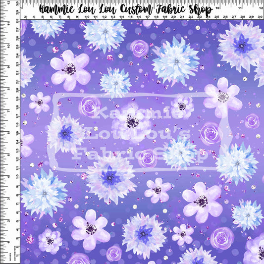 R122 Pre-Order - Snowy Ballerinas - Purple Floral