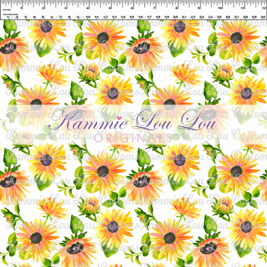 R124 Pre-Order - Wildflowers - Dainty Floral on White