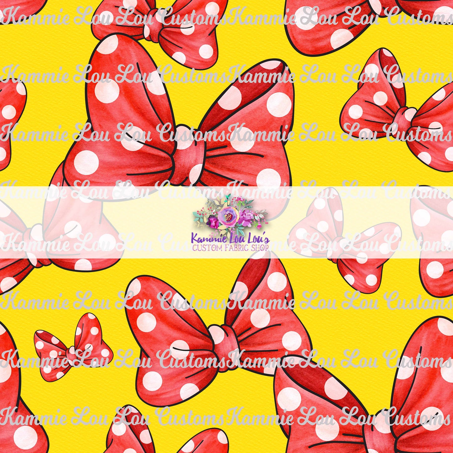 R124 Pre-Order  Magical Escape - Classic Mouse -Bows on Yellow