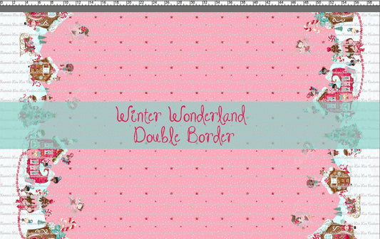 R124 Pre-Order Winter Wonderland -Double Border - Wonderland - PINK